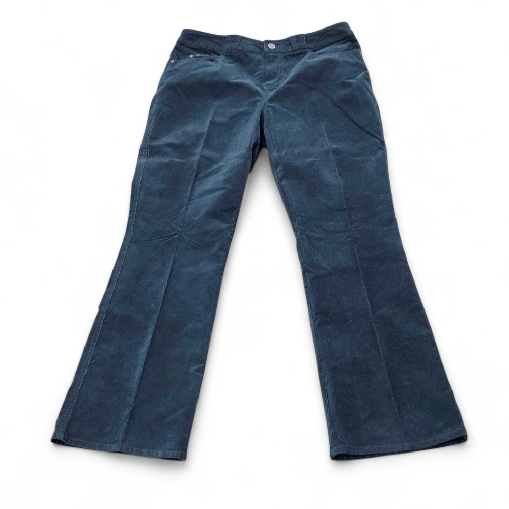 Per Una Deep Teal Women's Corduroy Boot Cut Pants UK 14 / US 10